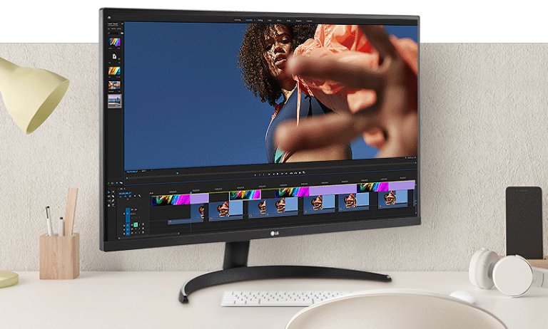 Experience stunning visual clarity and vibrant colors with the LG UltraFine 4K HDR monitor.