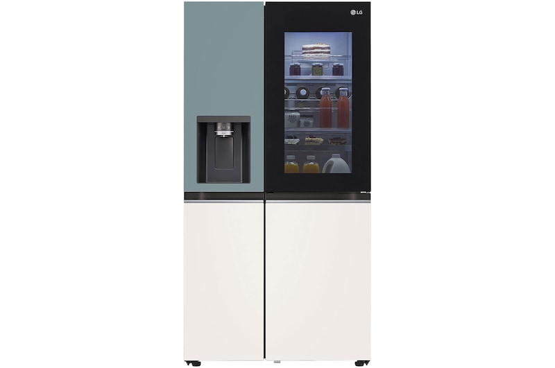 มุมมองด้านหน้าของสินค้า ตู้เย็น Side-by-Side ขนาด 22.9 คิว รุ่น GC-X257CMEW มี Smart Diagnosis