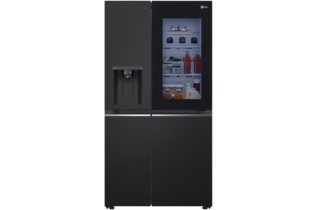 มุมมองด้านหน้าของ ตู้เย็น Instaview Door-in-Door รุ่น GC-X257SQZW ขนาด 22.4 คิว ระบบ Smart Inverter Compressor พร้อม Smart WI-FI control ควบคุมสั่งงานผ่านสมาร์ทโฟน gc-x257sqzw