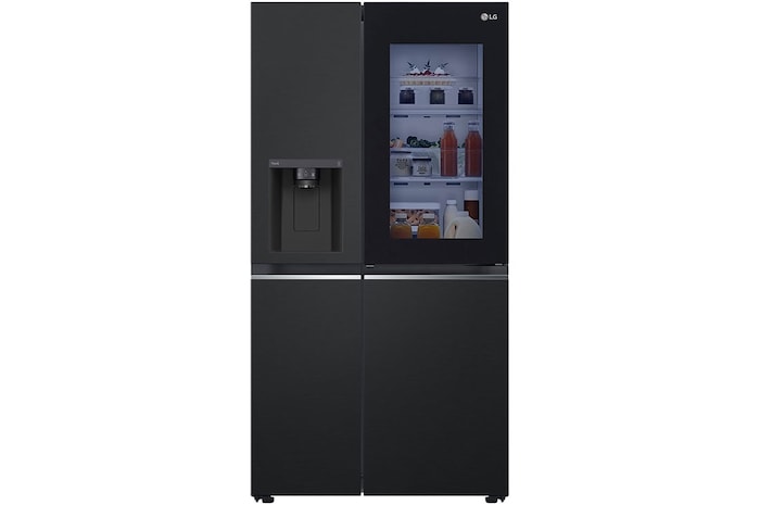 มุมมองด้านหน้าของสินค้า ตู้เย็น Side-by-Side ขนาด 22.9 คิว รุ่น GC-X257SQZW มี Smart Diagnosis