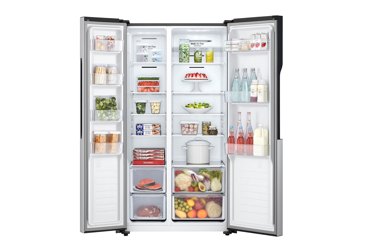 LG ตู้เย็น Side-by-Side รุ่น GC-B187JQAM ขนาด 18 คิว ระบบ Smart Inverter, GC-B187JQAM