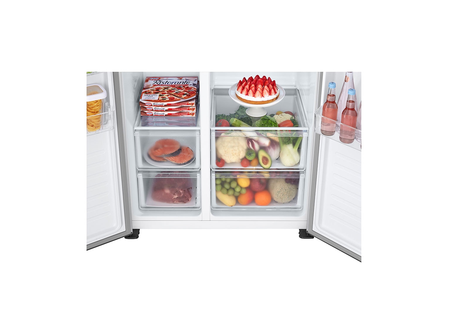 LG ตู้เย็น Side-by-Side รุ่น GC-B187JQAM ขนาด 18 คิว ระบบ Smart Inverter, GC-B187JQAM