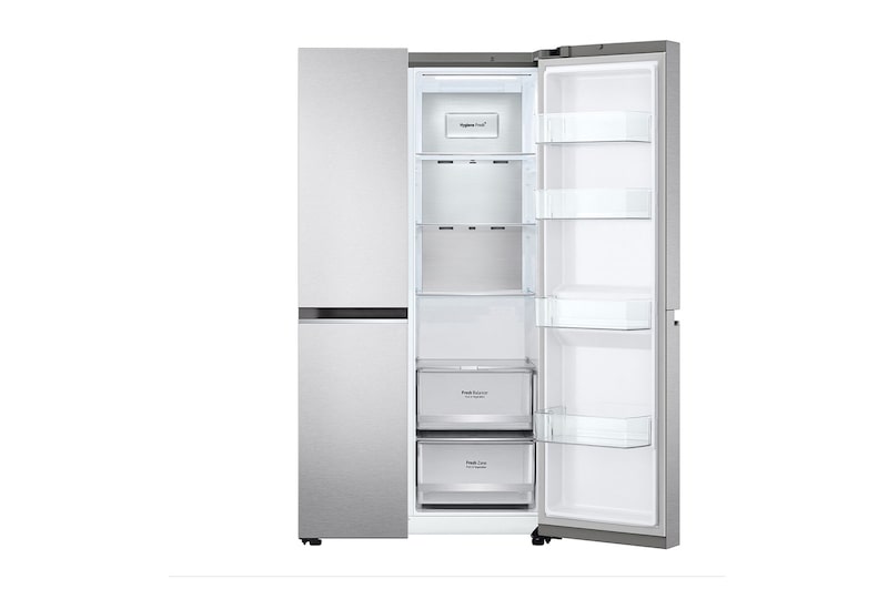 LG ตู้เย็น Side-by-Side รุ่น GC-B257SLVL ขนาด 22.9 คิว ระบบ Smart Inverter พร้อม Smart Diagnosis, GC-B257SLVL