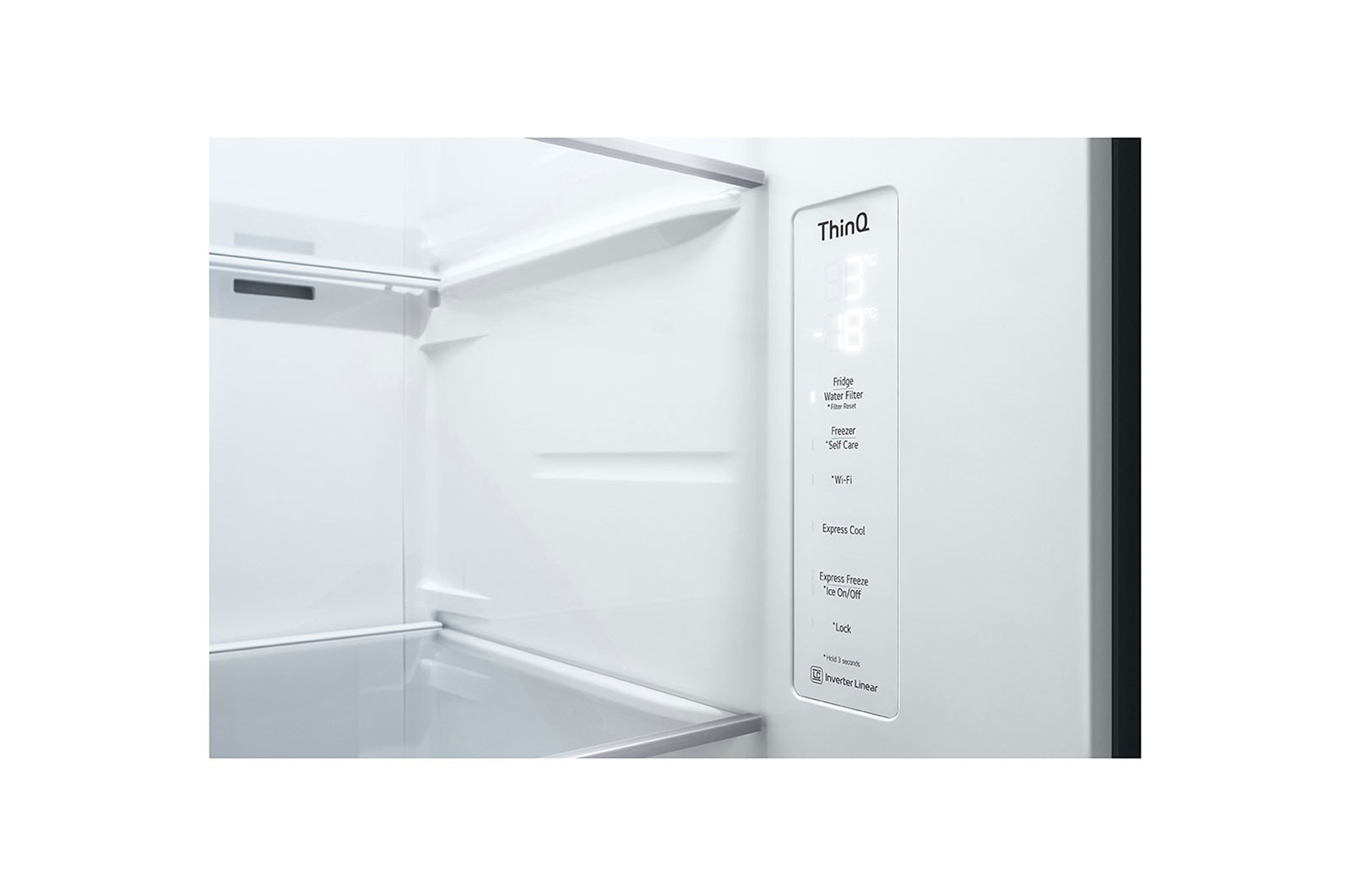 LG ตู้เย็น Side-by-Side รุ่น GC-J257CQES ขนาด 22.4 คิว ระบบ Inverter Linear Compressor พร้อม Smart WI-FI control ควบคุมสั่งงานผ่านสมาร์ทโฟน, GC-J257CQES
