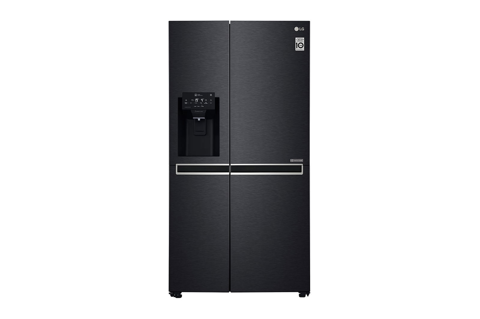 มุมมองด้านหน้าของ ตู้เย็น Side-by-side รุ่น GC-L247CQAV ขนาด 21.7 คิว ระบบ Inverter Linear Compressor พร้อม Smart WI-FI control ควบคุมสั่งงานผ่านสมาร์ทโฟน GC-L247CQAV