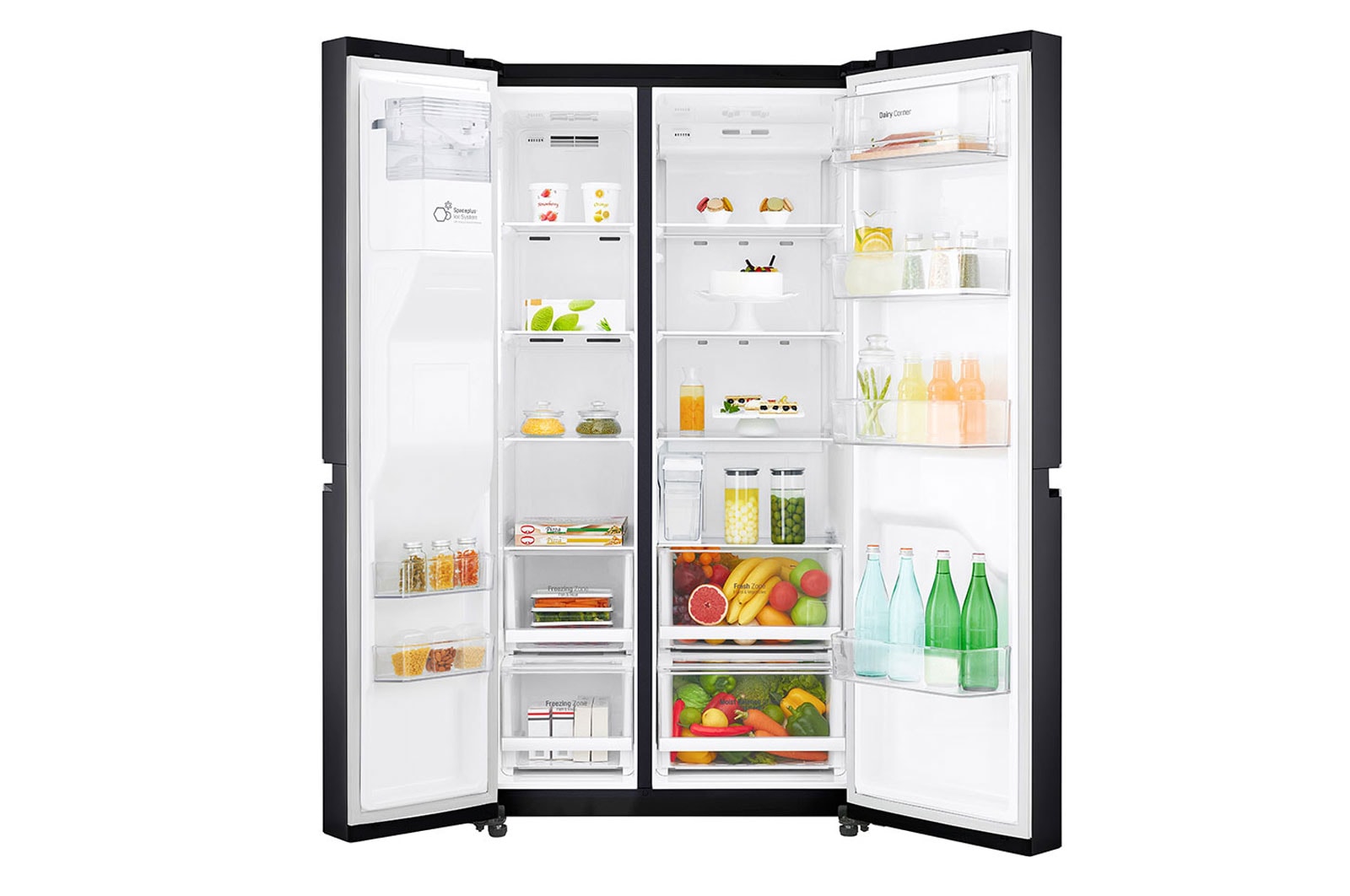 LG ตู้เย็น Side-by-side รุ่น GC-L247CQAV ขนาด 21.7 คิว ระบบ Inverter Linear Compressor พร้อม Smart WI-FI control ควบคุมสั่งงานผ่านสมาร์ทโฟน, GC-L247CQAV