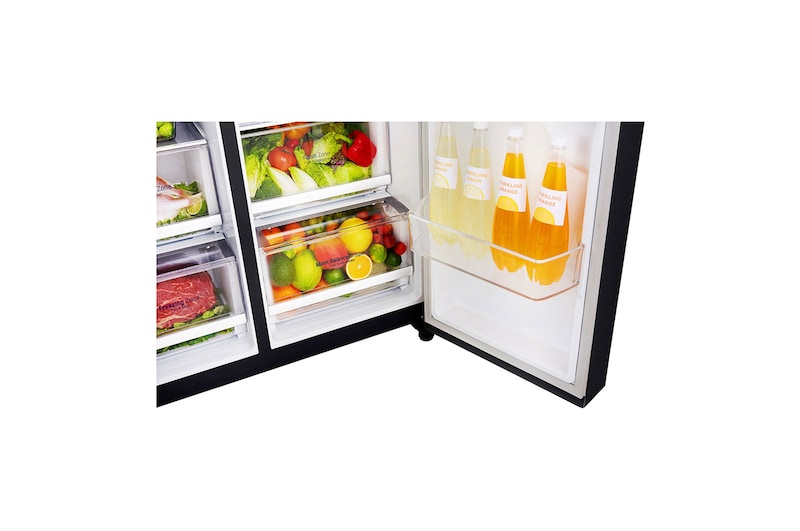 LG ตู้เย็น Side-by-side รุ่น GC-L247CQAV ขนาด 21.7 คิว ระบบ Inverter Linear Compressor พร้อม Smart WI-FI control ควบคุมสั่งงานผ่านสมาร์ทโฟน, GC-L247CQAV