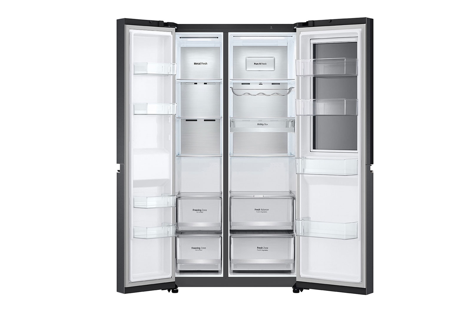LG ตู้เย็น Instaview Door-in-Door รุ่น GC-Q257CQFS ขนาด 23.1 คิว ระบบ Inverter Linear Compressor พร้อม Smart WI-FI control ควบคุมสั่งงานผ่านสมาร์ทโฟน, GC-Q257CQFS