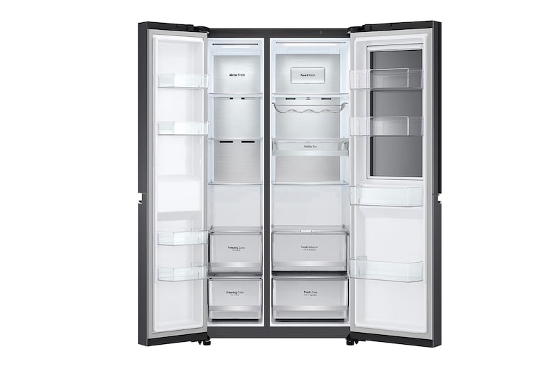 LG ตู้เย็น Instaview Door-in-Door รุ่น GC-Q257CQFS ขนาด 23.1 คิว ระบบ Inverter Linear Compressor พร้อม Smart WI-FI control ควบคุมสั่งงานผ่านสมาร์ทโฟน, GC-Q257CQFS