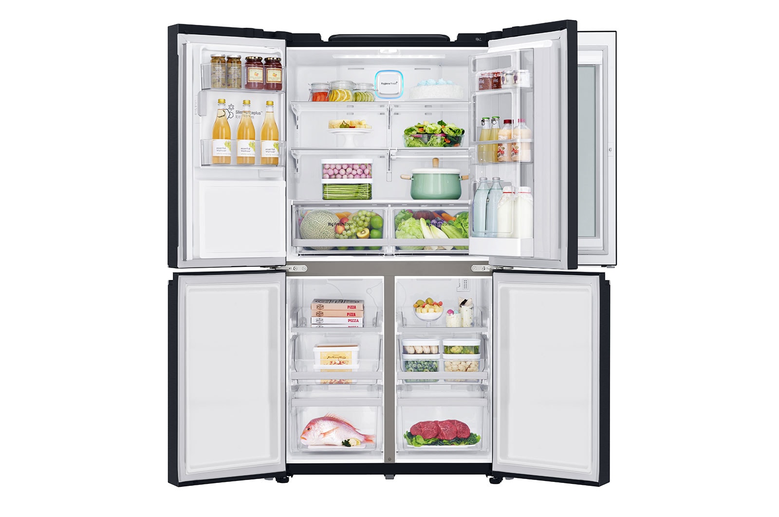 LG ตู้เย็น Multi Door รุ่น GC-X22FTQKL ขนาด 17.4 คิว ระบบ Inverter Linear Compressor พร้อม Smart WI-FI control ควบคุมสั่งงานผ่านสมาร์ทโฟน, GC-X22FTQKL