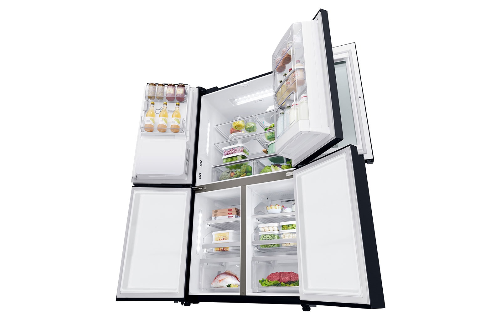 LG ตู้เย็น Multi Door รุ่น GC-X22FTQKL ขนาด 17.4 คิว ระบบ Inverter Linear Compressor พร้อม Smart WI-FI control ควบคุมสั่งงานผ่านสมาร์ทโฟน, GC-X22FTQKL