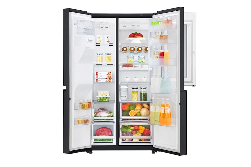 LG ตู้เย็น Side by Side รุ่น GC-X247CKAV ขนาด 21.7 คิว ระบบ Inverter Linear Compressor พร้อม Smart WI-FI control ควบคุมสั่งงานผ่านสมาร์ทโฟน, GC-X247CKAV