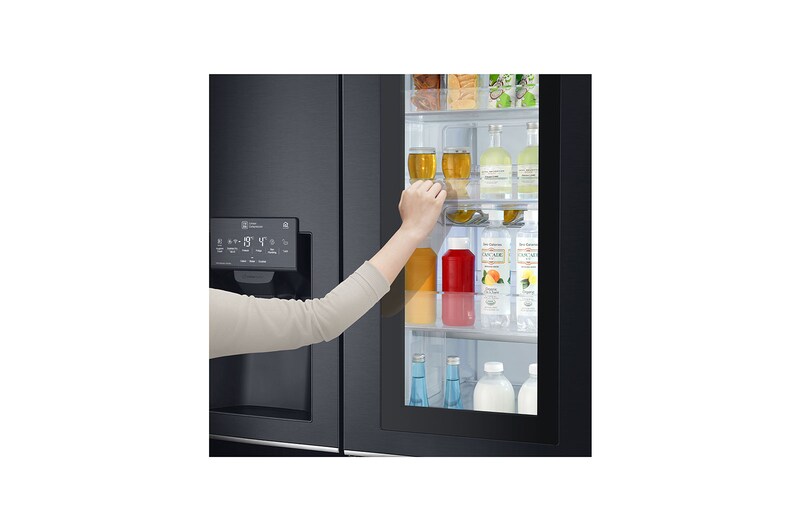LG ตู้เย็น Side by Side รุ่น GC-X247CKAV ขนาด 21.7 คิว ระบบ Inverter Linear Compressor พร้อม Smart WI-FI control ควบคุมสั่งงานผ่านสมาร์ทโฟน, GC-X247CKAV