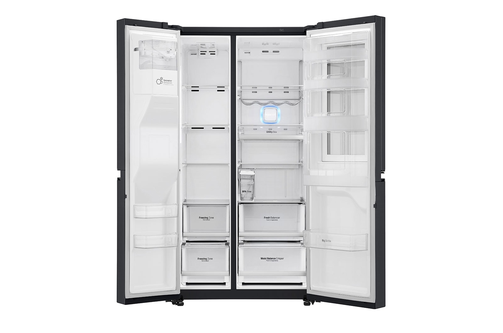 LG ตู้เย็น Side by Side รุ่น GC-X247CKAV ขนาด 21.7 คิว ระบบ Inverter Linear Compressor พร้อม Smart WI-FI control ควบคุมสั่งงานผ่านสมาร์ทโฟน, GC-X247CKAV