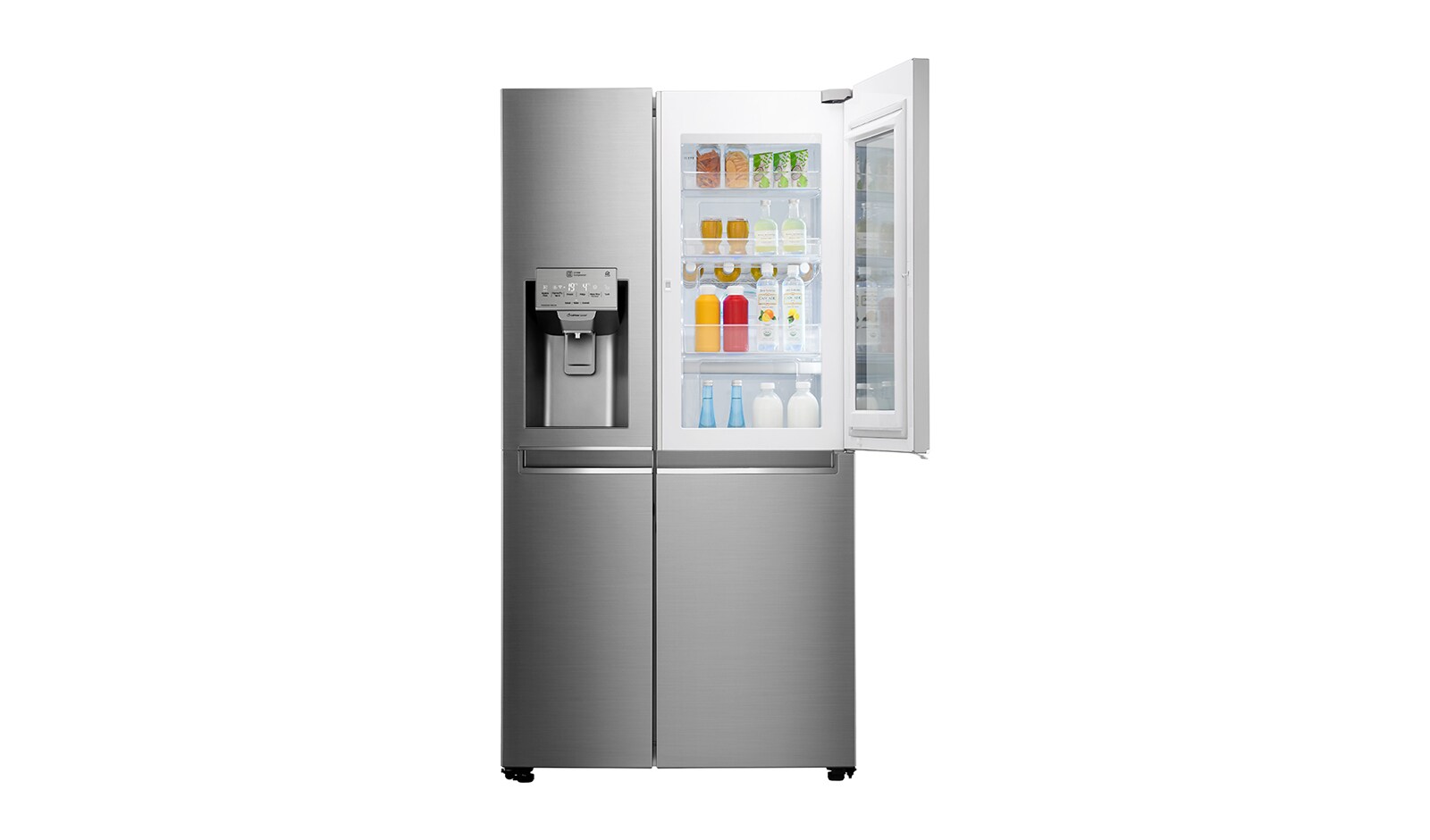 LG ตู้เย็น Side by Side 21.8 คิว GC-X247 ประตู Door in Door, GC-X247CSAV