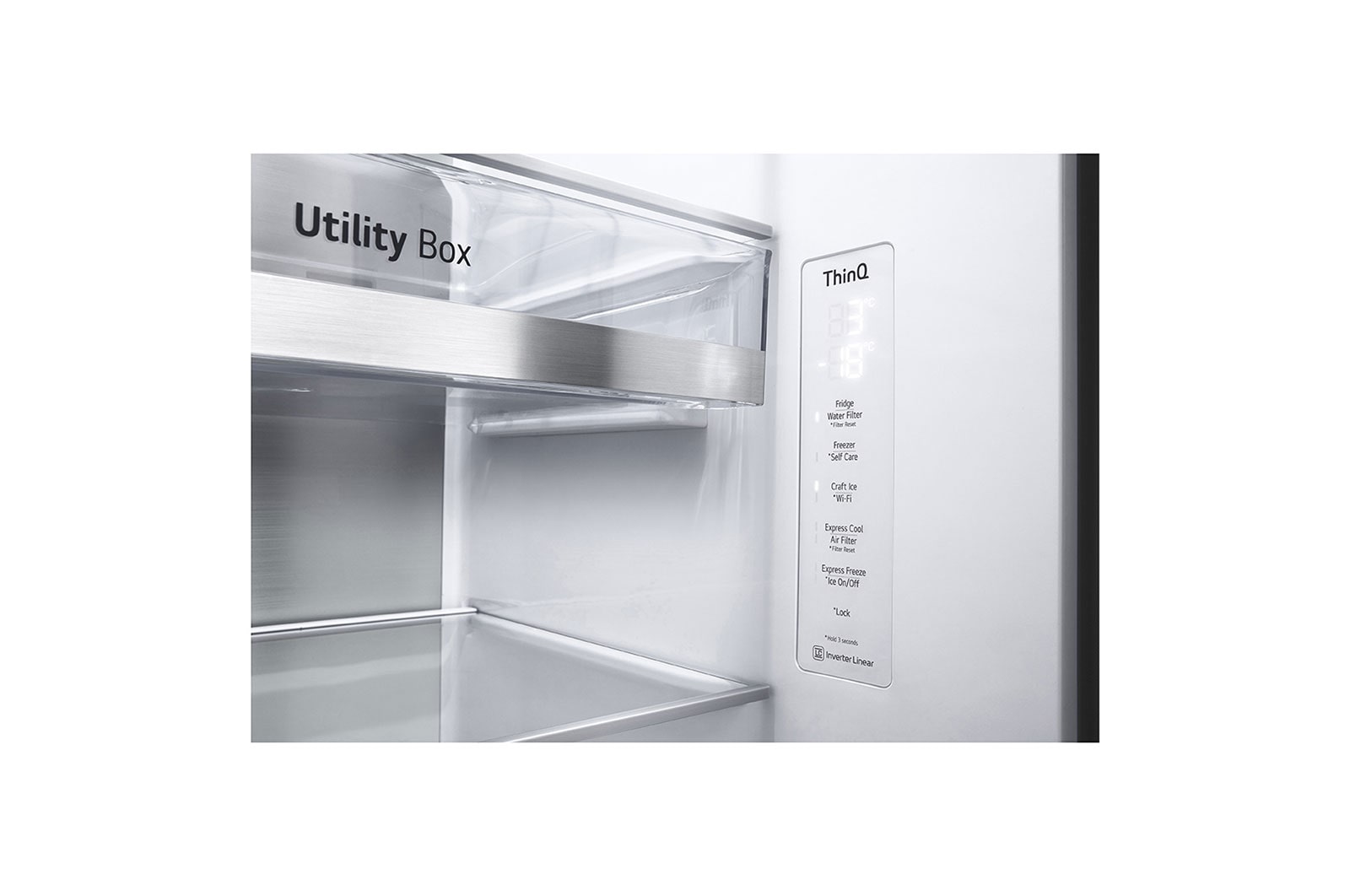 LG ตู้เย็น Instaview Door-in-Door รุ่น GC-X257CQES ขนาด 22.4 คิว ระบบ Inverter Linear Compressor พร้อม Smart WI-FI control ควบคุมสั่งงานผ่านสมาร์ทโฟน, GC-X257CQES