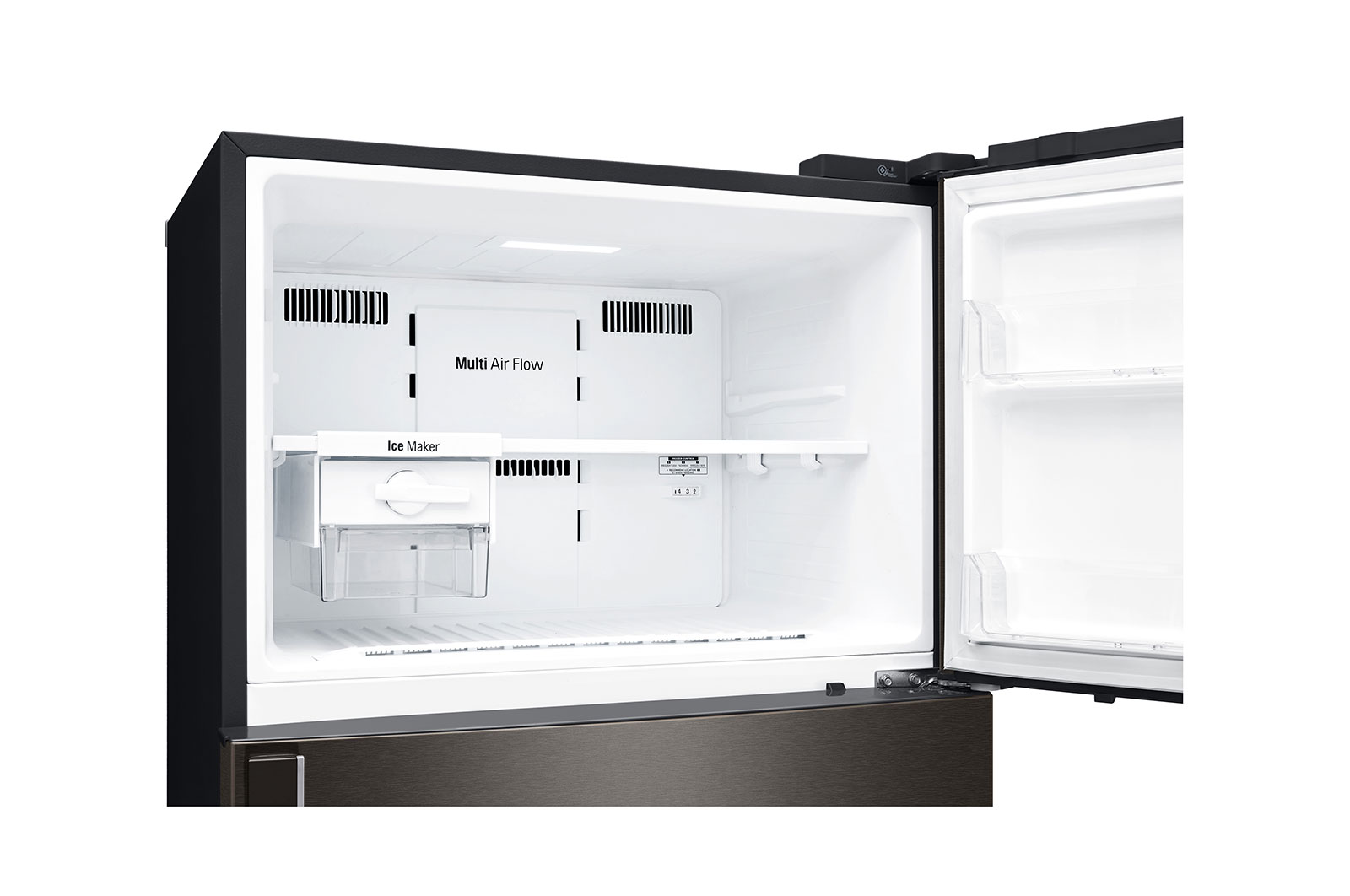 LG  ตู้เย็น 2 ประตู รุ่น GN-C602HXCM สีดำ ขนาด 17.4 คิว ระบบ Smart Inverter Compressor พร้อม Smart Diagnosis, GN-C602HXCM