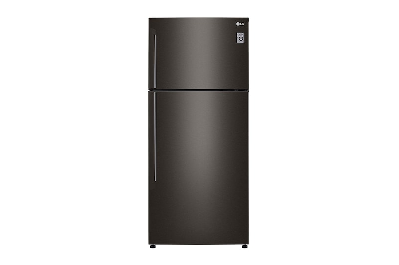 มุมมองด้านหน้าของ ตู้เย็น 2 ประตู รุ่น GN-C702HXCM สีดำ ขนาด 18.1 คิว  มี Smart Diagnosis