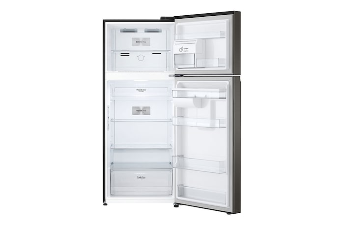 Front view with door open