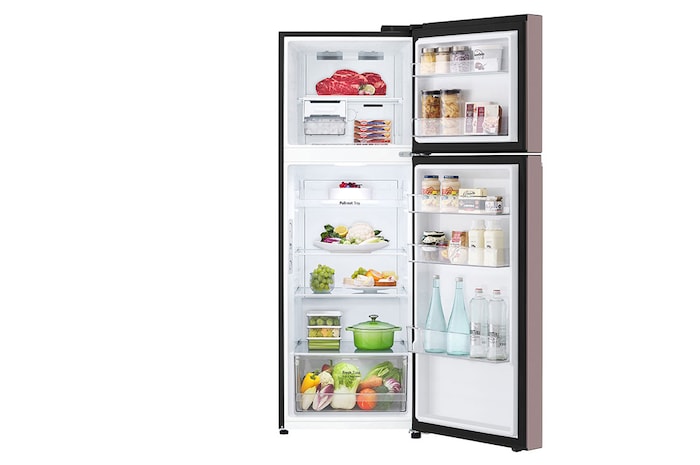 LG ตู้เย็น 2 ประตู Macaron Series รุ่น GN-X332PPGB สีชมพูพาสเทล ขนาด 11.8 คิว ระบบ Smart Inverter Compressor พร้อม Smart Diagnosis, GN-X332PPGB