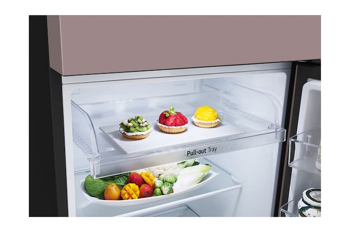 LG ตู้เย็น 2 ประตู Macaron Series รุ่น GN-X332PPGB สีชมพูพาสเทล ขนาด 11.8 คิว ระบบ Smart Inverter Compressor พร้อม Smart Diagnosis, GN-X332PPGB