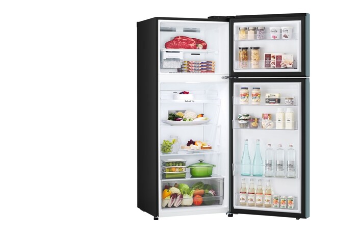 LG ตู้เย็น 2 ประตู Macaron Series รุ่น GN-X392PMGB สีฟ้าพาสเทล ขนาด 14.0 คิว ระบบ Smart Inverter Compressor พร้อม Smart Diagnosis, GN-X392PMGB