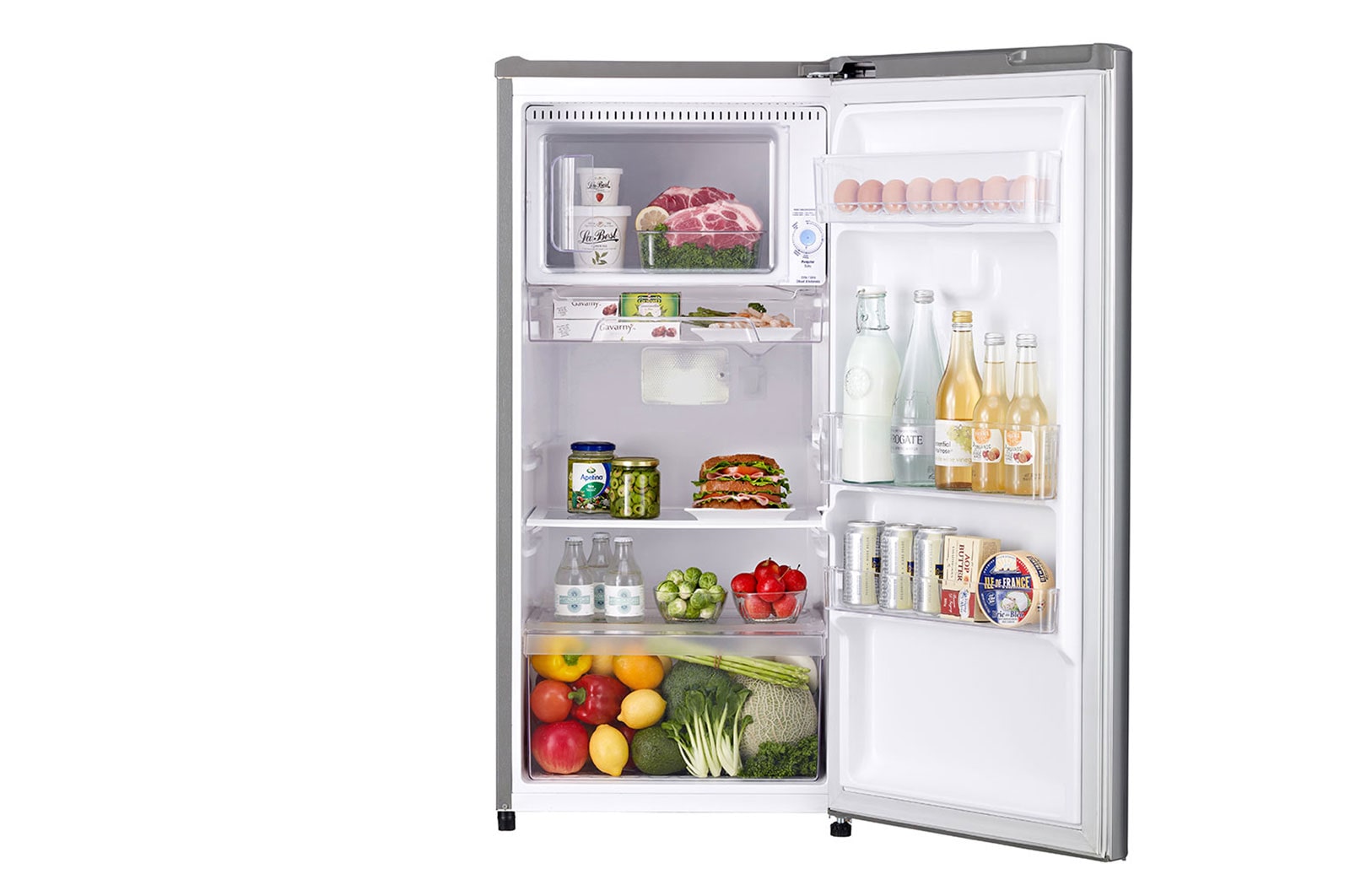 LG ตู้เย็น 1 ประตู รุ่น GN-Y201CLBB ขนาด 6.1 คิว ระบบ Smart Inverter Compressor, GN-Y201CLBB