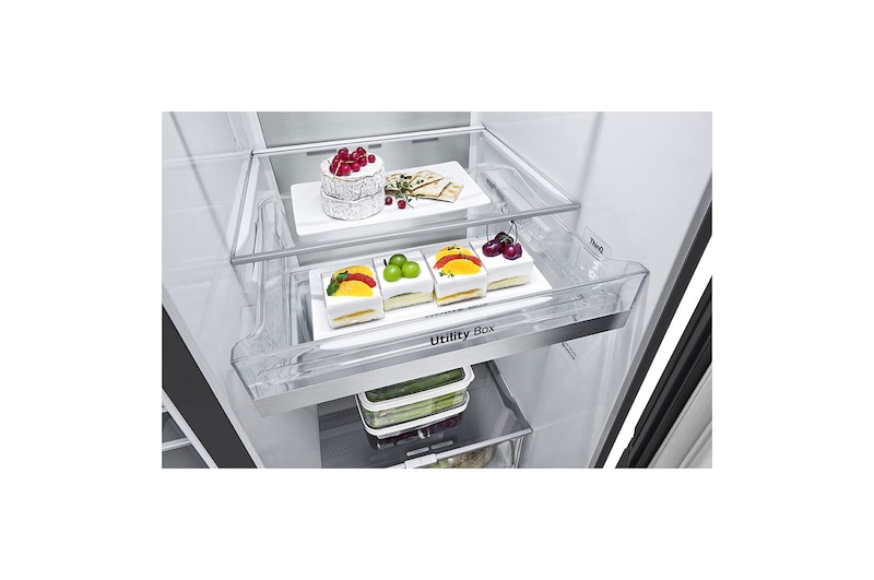 LG Instaview Door-in-Door รุ่น GC-X257CQES ฟรี ตู้เย็น 1 ประตู รุ่น GN-304SGBT, ISVBK