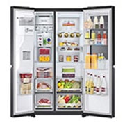 LG Instaview Door-in-Door รุ่น GC-X257CQES ฟรี ตู้เย็น 1 ประตู รุ่น GN-304SGBT, ISVBK