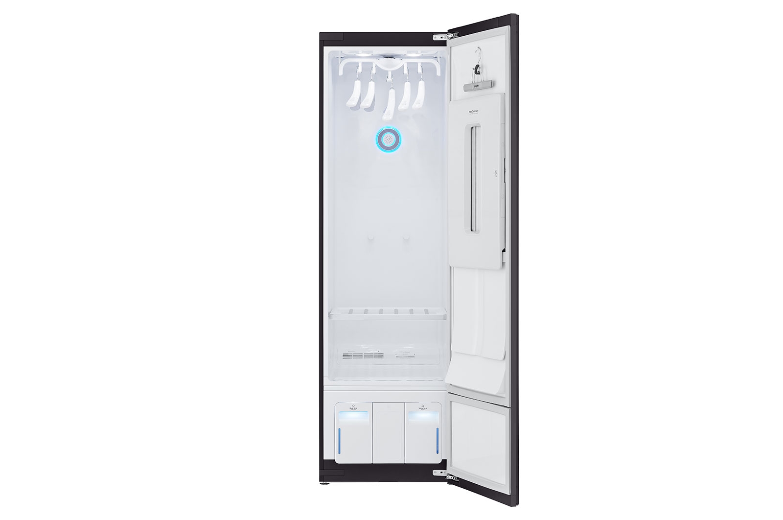 LG ตู้ถนอมผ้า LG Styler รุ่น S5GOC ความจุ 5 เซต ขจัดเชื้อโรค ลดรอยยับและกลิ่นอับ ควบคุมผ่านมือถือด้วย ThinQ ครบวงจรเรื่องการดูแลเสื้อผ้า, S5GOC