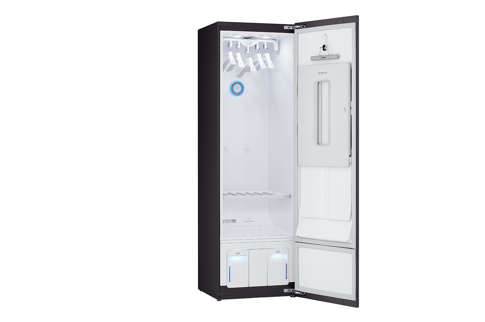 LG ตู้ถนอมผ้า LG Styler รุ่น S5GOC ความจุ 5 เซต ขจัดเชื้อโรค ลดรอยยับและกลิ่นอับ ควบคุมผ่านมือถือด้วย ThinQ ครบวงจรเรื่องการดูแลเสื้อผ้า, S5GOC