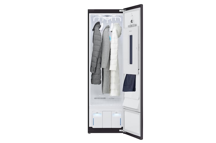 LG ตู้ถนอมผ้า LG Styler รุ่น S5GOC ความจุ 5 เซต ขจัดเชื้อโรค ลดรอยยับและกลิ่นอับ ควบคุมผ่านมือถือด้วย ThinQ ครบวงจรเรื่องการดูแลเสื้อผ้า, S5GOC