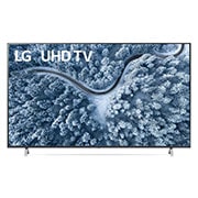 ภาพด้านหน้า LG UHD 4K Smarttv ทีวีจอแบน ภาพสวย เมจิกรีโมทสั่งงานด้วยเสียง รับประกันศูนย์ พร้อมขาตั้ง