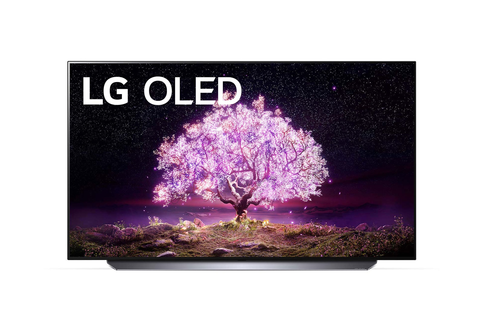 มุมมองด้านหน้าของ     LG OLED 4K Smart TV รุ่น OLED48C1 | Self Lighting  |  Dolby Vision &amp; Atmos | G-Sync &amp; FreeSync  |  Google Assistant OLED48C1PTB