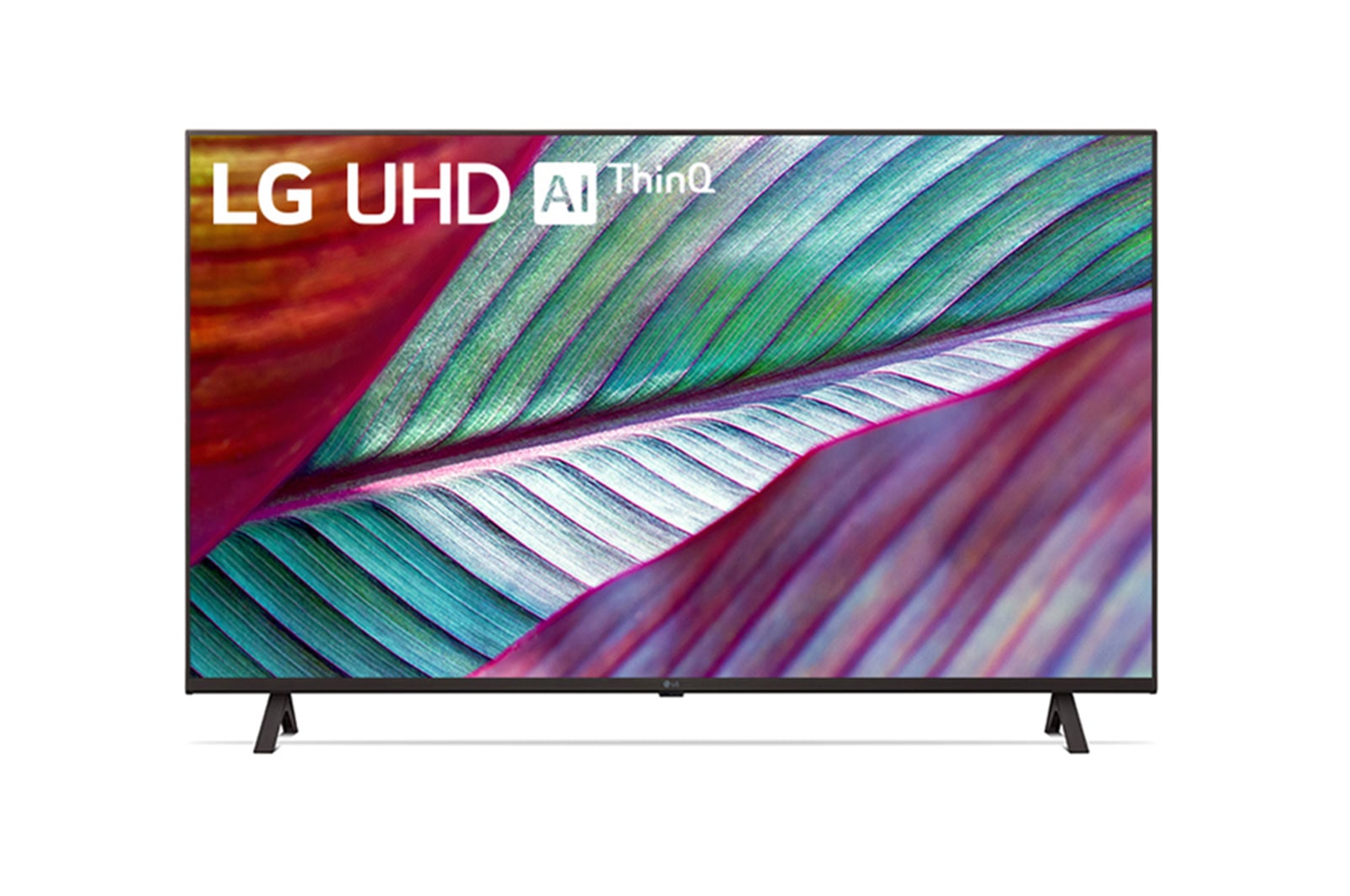 มุมมองด้านหน้าพร้อมด้วย LG UHD AI Thinq