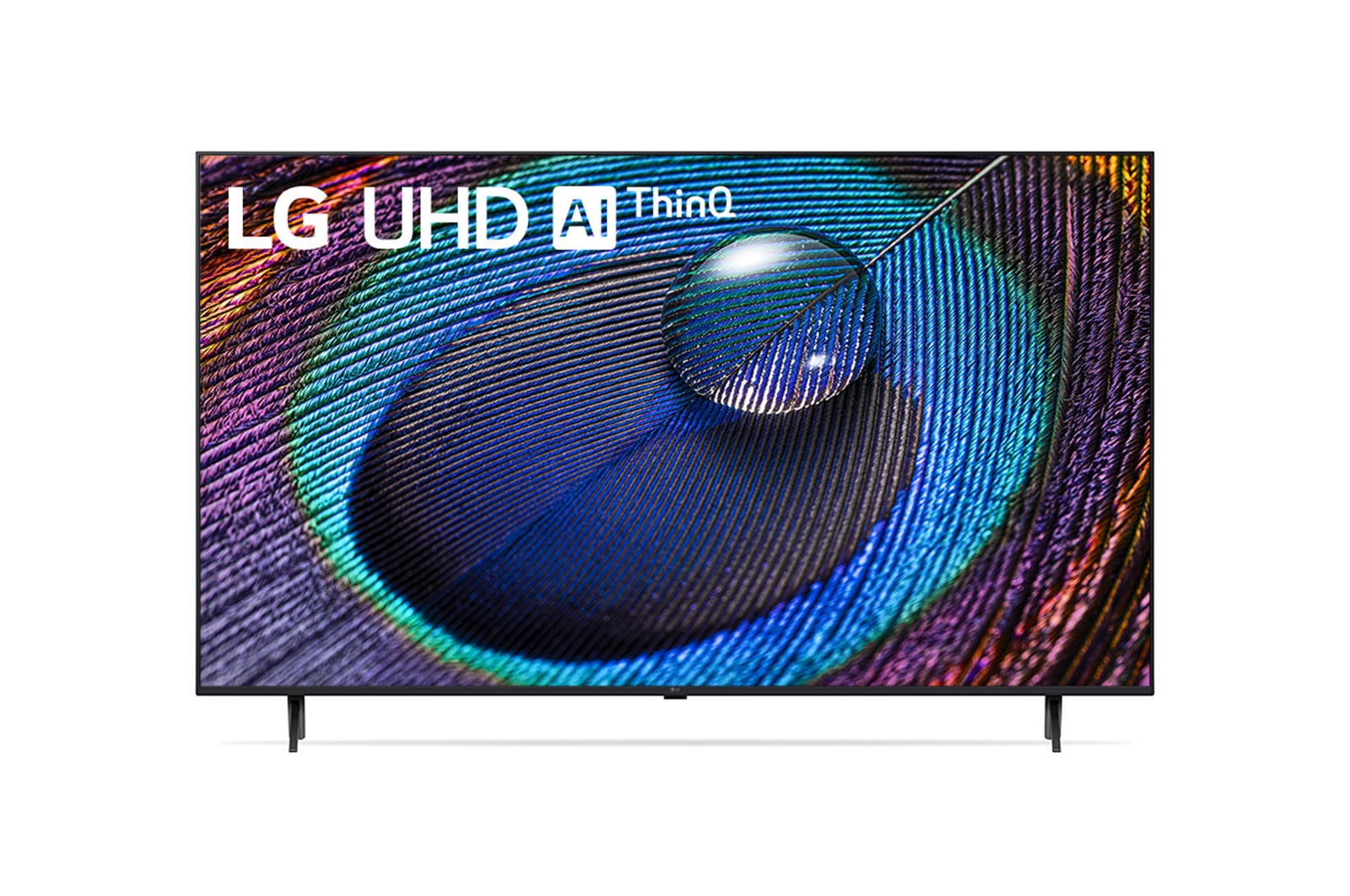 มุมมองด้านหน้าพร้อมด้วย LG UHD AI Thinq