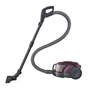 Aspirateur LG modèle LG VC5417GHT, type bac à poussière, couleur vin, avec tête d'aspiration, VC5417GHT