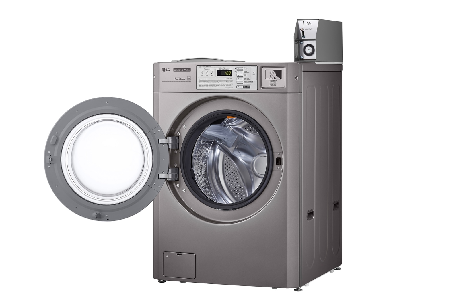 LG เครื่องซักผ้าเชิงพาณิชย์ แบบ Single GIANT C รุ่น CWG27MSQRS และ เครื่องอบผ้าระบบ ELECTRIC รุ่น CDG27RSQES, GIANTSINGLE