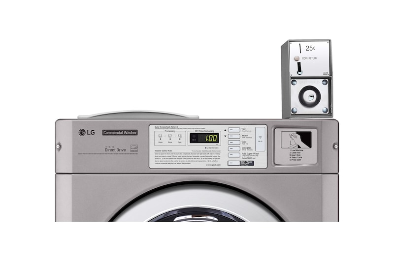 LG เครื่องซักผ้าเชิงพาณิชย์ แบบ Single GIANT C รุ่น CWG27MSQRS และ เครื่องอบผ้าระบบ ELECTRIC รุ่น CDG27RSQES, GIANTSINGLE