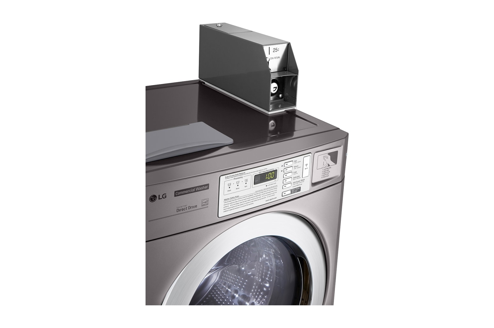 LG เครื่องซักผ้าเชิงพาณิชย์ แบบ Single GIANT C รุ่น CWG27MSQRS และ เครื่องอบผ้าระบบ ELECTRIC รุ่น CDG27RSQES, GIANTSINGLE