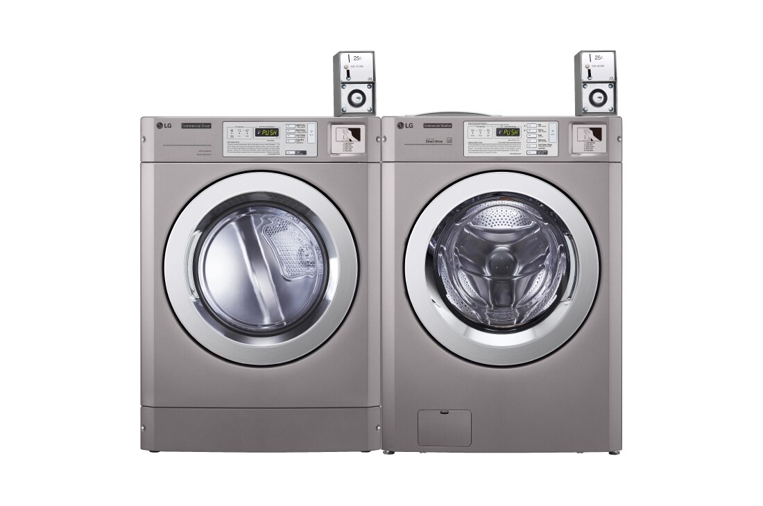 LG เครื่องซักผ้าเชิงพาณิชย์ แบบ Single TITAN C รุ่น CWT29MSQRS และ เครื่องอบผ้าระบบ ELECTRIC รุ่น CDT29MSQES, TITANSINGLE