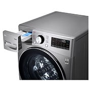 LG เครื่องซักผ้าฝาหน้า รุ่น F2515RTGV ระบบ AI DD™ ความจุซัก 15 กก./ อบ 8 กก. พร้อม Smart WI-FI control ควบคุมสั่งงานผ่านสมาร์ทโฟน, F2515RTGV