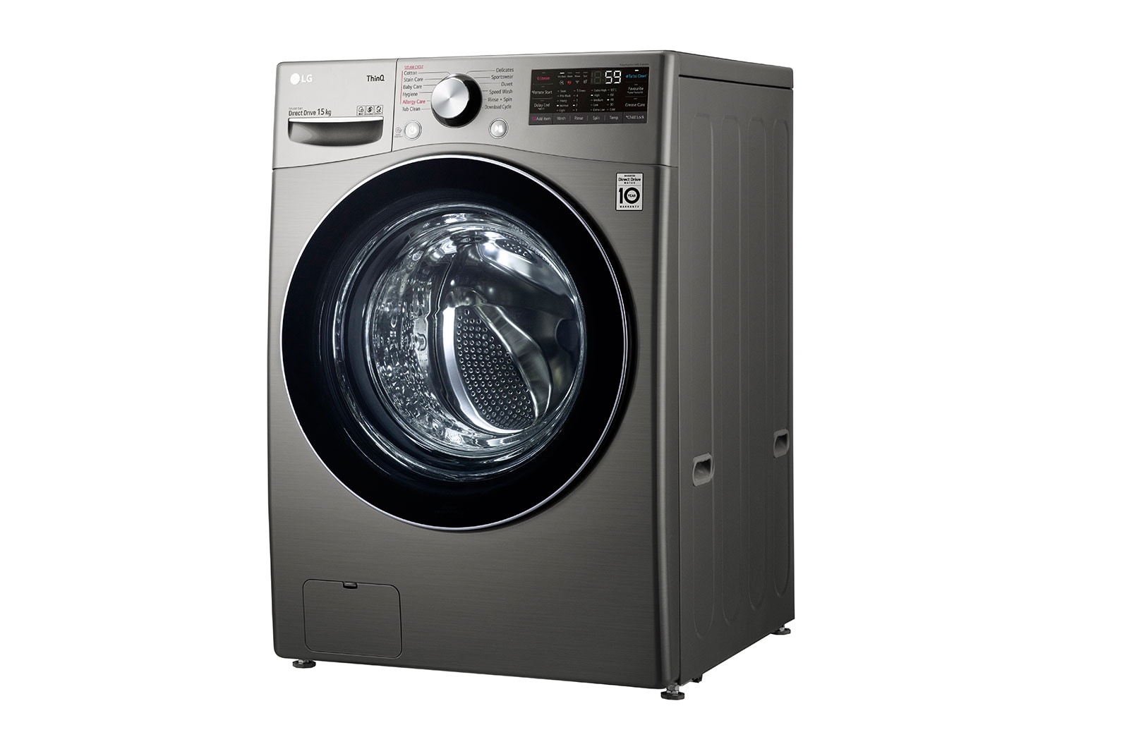 LG เครื่องซักผ้า 15 กก รุ่น F2515STGV ระบบ AI DD™ พร้อม Smart WI-FI control ควบคุมสั่งงานผ่านสมาร์ทโฟน, F2515STGV
