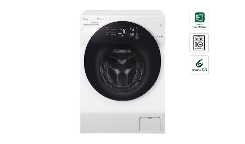 LG เครื่องซักผ้าฝาหน้า รุ่น FG1612H2W ระบบ True Steam™ ความจุซัก 12 กก./อบ 8 กก. พร้อม Smart WI-FI control ควบคุมสั่งงานผ่านสมาร์ทโฟน, FG1612H2W