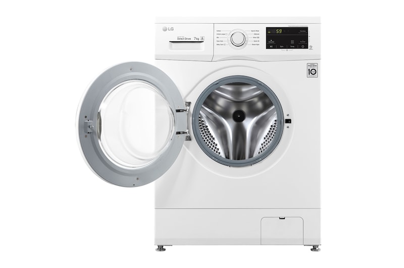 LG เครื่องซักผ้าฝาหน้ารุ่น FM1207N6W ระบบ Inverter Direct Drive ความจุซัก 7 กก., FM1207N6W