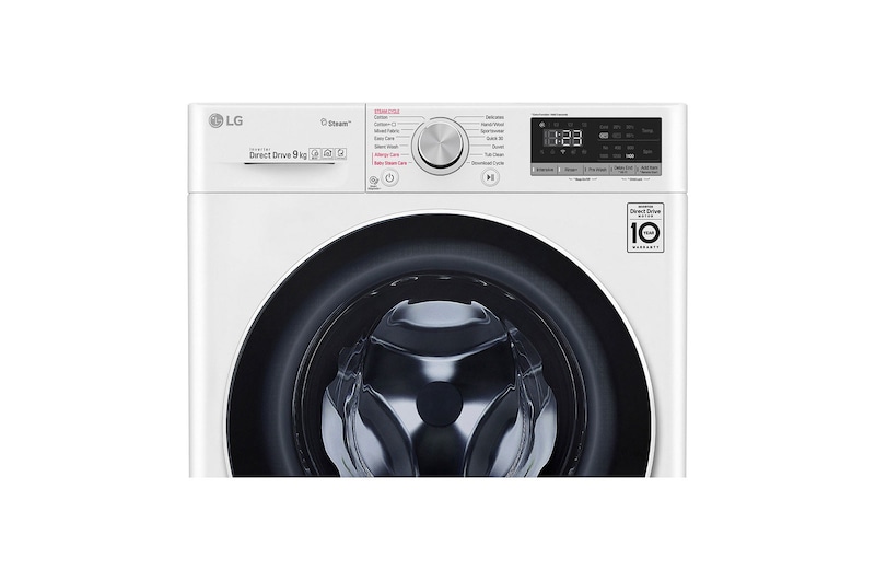 LG เครื่องซักผ้าฝาหน้า รุ่น FV1409D4W ระบบ AI DD™ ความจุซัก 9 กก. / อบ 6 กก. พร้อม Smart WI-FI control ควบคุมสั่งงานผ่านสมาร์ทโฟน, FV1409D4W