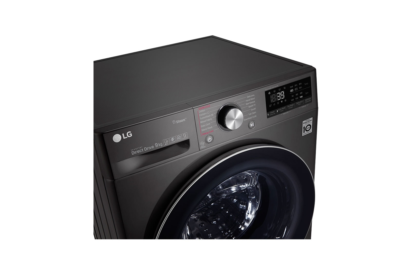 LG เครื่องซักผ้าฝาหน้า รุ่น FV1409S2B ระบบ AI DD™ ความจุซัก 9 กก. พร้อม Smart WI-FI control ควบคุมสั่งงานผ่านสมาร์ทโฟน, FV1409S2B