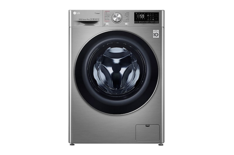 LG เครื่องซักผ้าฝาหน้า รุ่น FV1409S3V ระบบ AI DD™ ความจุซัก 9 กก.  พร้อม Smart WI-FI control ควบคุมสั่งงานผ่านสมาร์ทโฟน, FV1409S3V