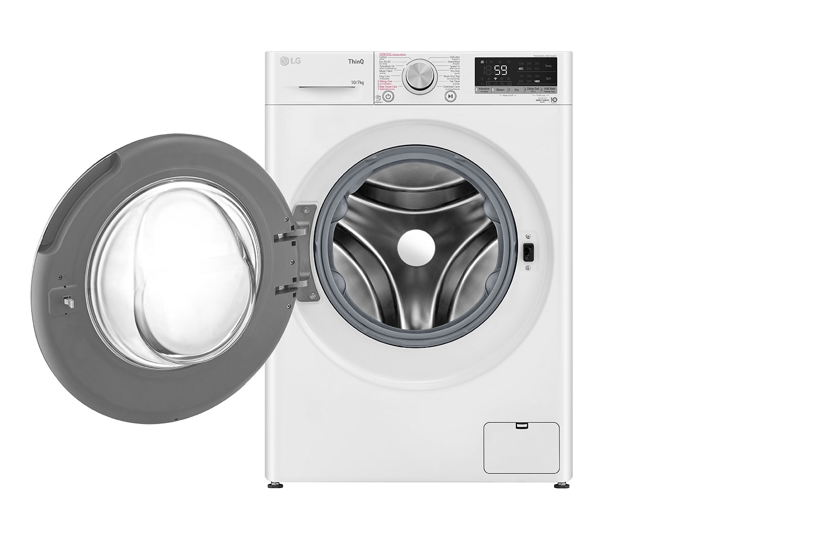 LG เครื่องซักผ้า 10 กก. / อบ 7 กก. รุ่น FV1410H4W ระบบ AI DD™ พร้อม Smart WI-FI control ควบคุมสั่งงานผ่านสมาร์ทโฟน, FV1410H4W