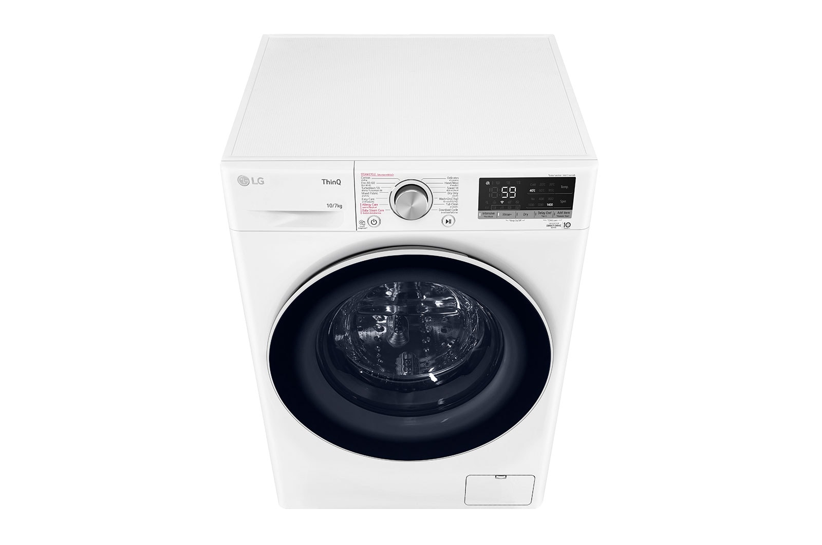 LG เครื่องซักผ้า 10 กก. / อบ 7 กก. รุ่น FV1410H4W ระบบ AI DD™ พร้อม Smart WI-FI control ควบคุมสั่งงานผ่านสมาร์ทโฟน, FV1410H4W